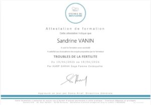 TROUBLES DE LA FERTILITE